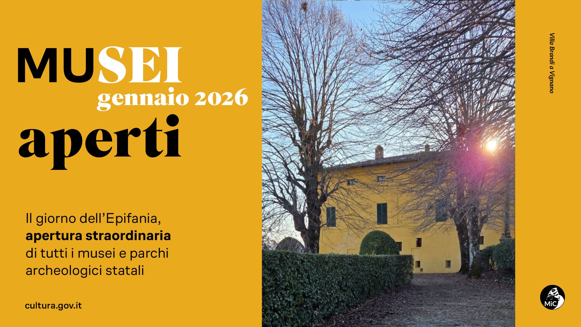 Epifania 2026: Villa Brandi